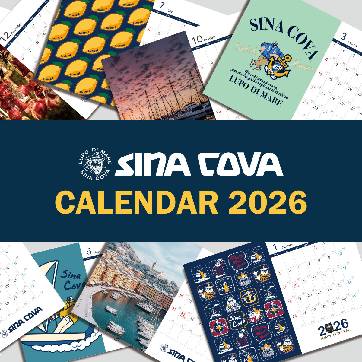 【シナコバ 2026 カレンダー プレゼント フェア】ノベルティ 2026シナコバオリジナル卓上カレンダー(非売品)