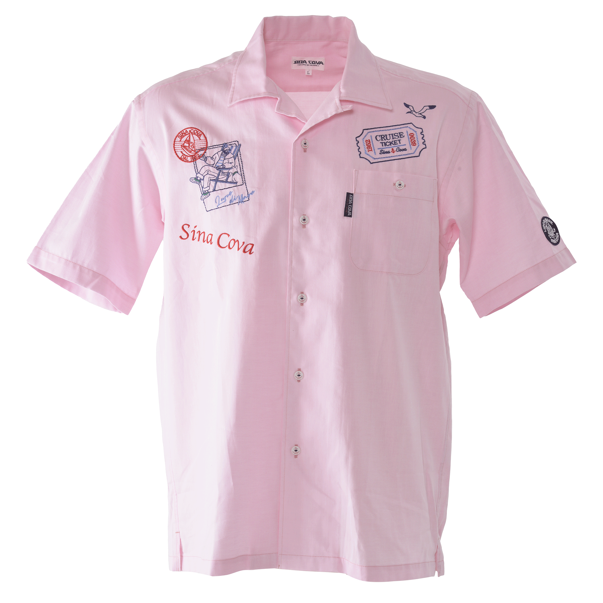 半袖オープンカラーシャツ 開襟シャツ 24124550