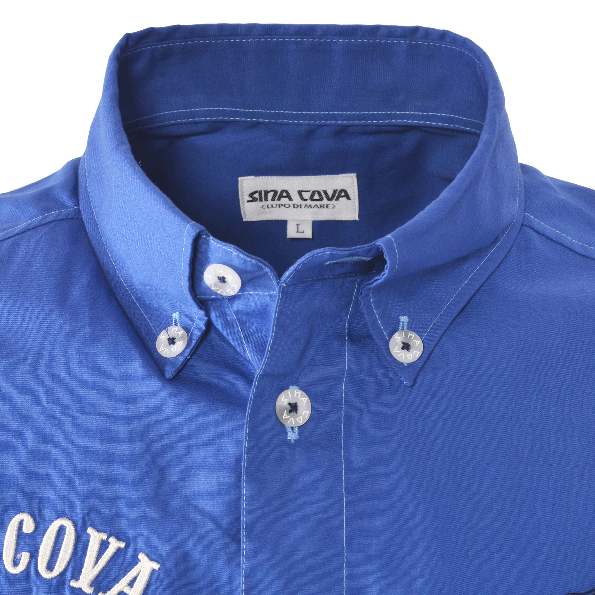 【公式】シナコバ (SINA COVA)バックプリント半袖ボタンダウンシャツ 25114510