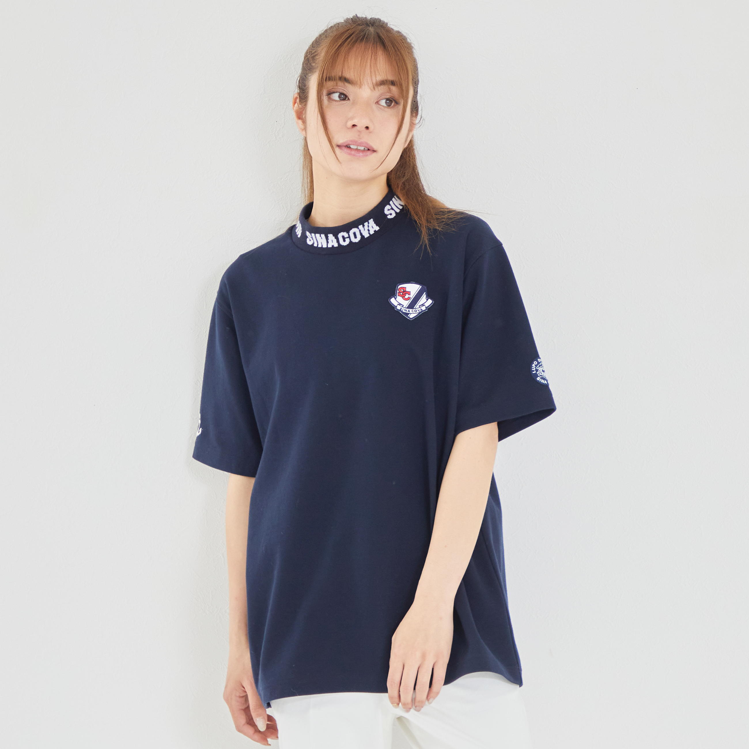 【公式】シナコバ (SINA COVA) ハイネックTシャツ ユニセックス(男女兼用) 23250510