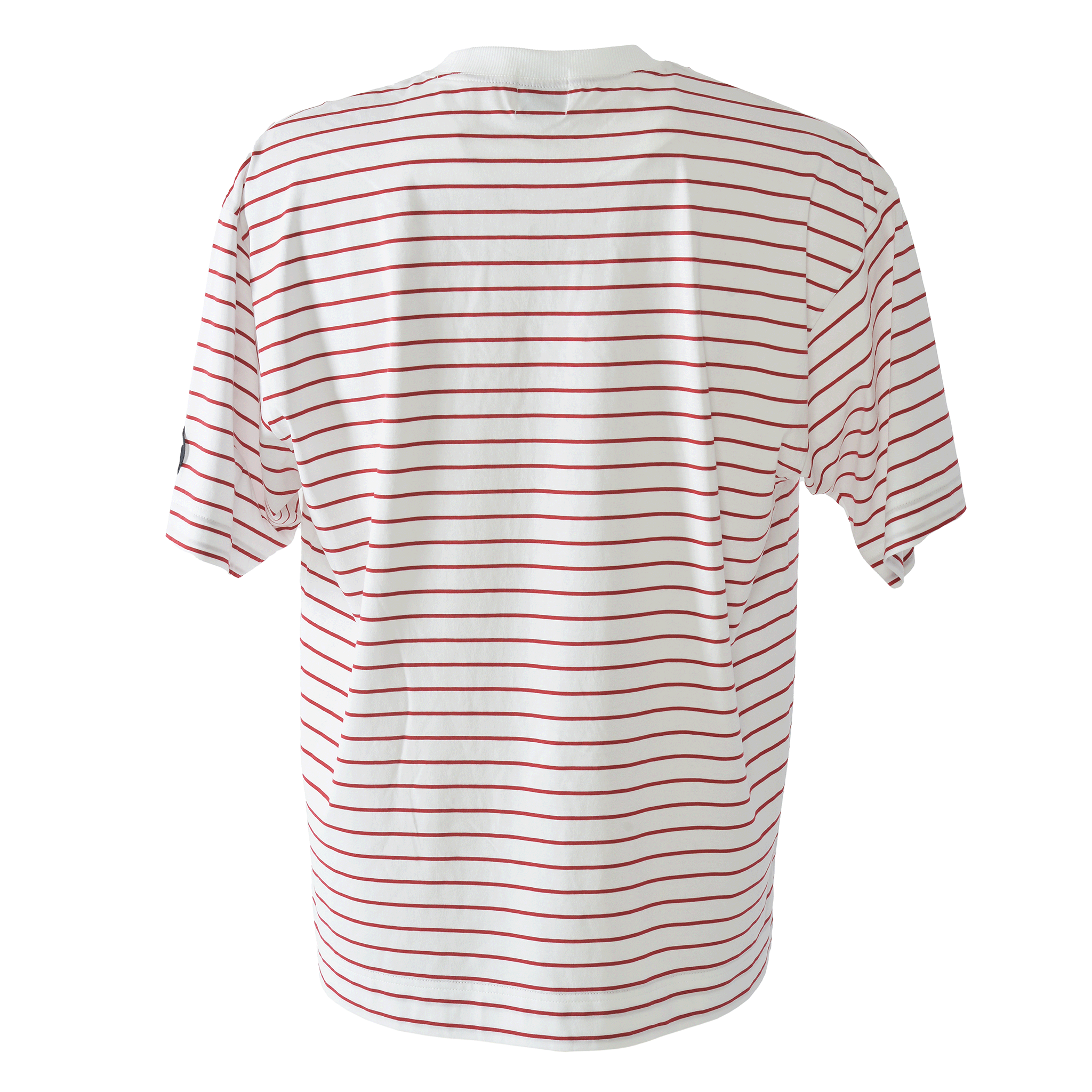 ボーダー柄ドロップショルダーTシャツ 26110570