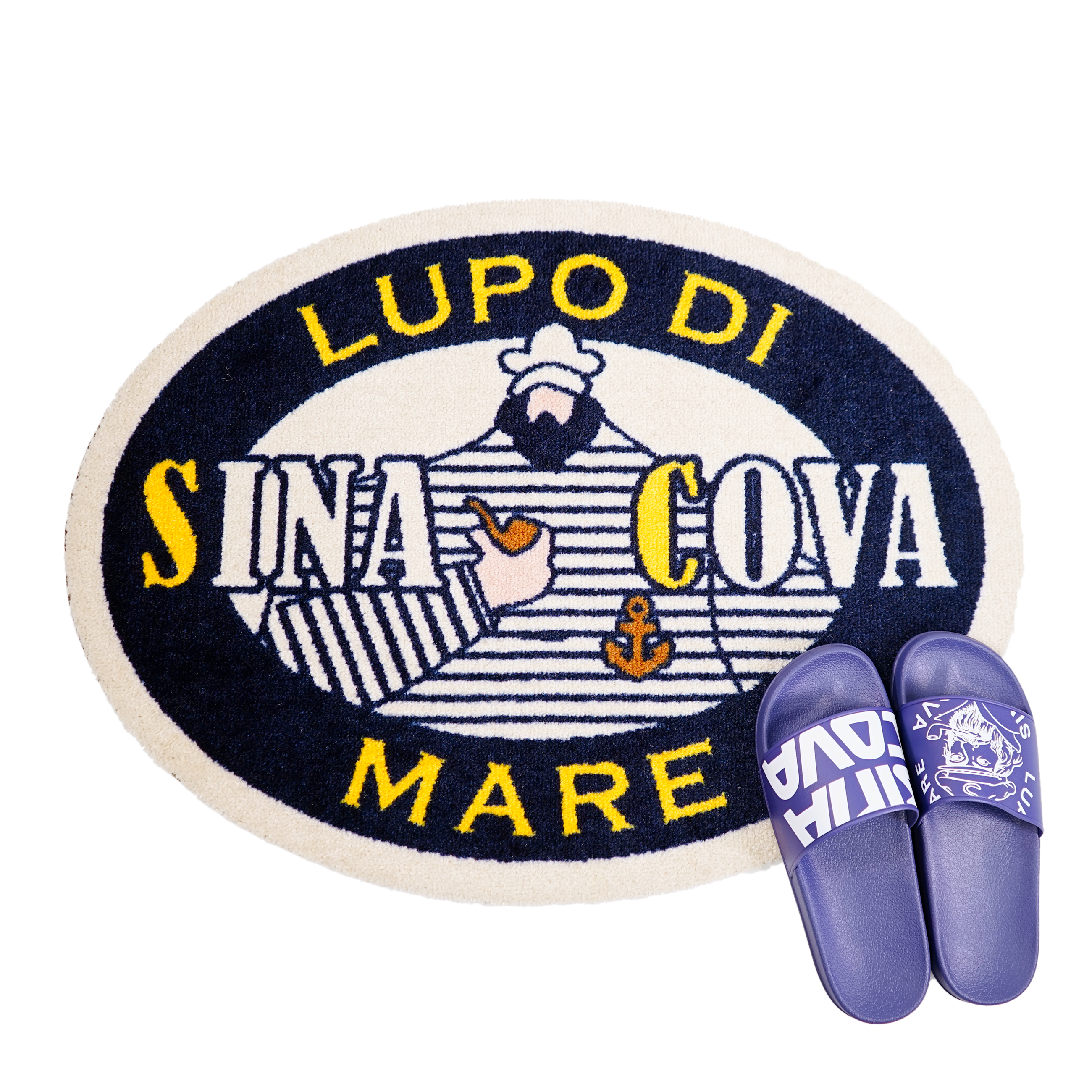 シナコバオリジナル フロアマット LUPO DI MARE(楕円) 57002310