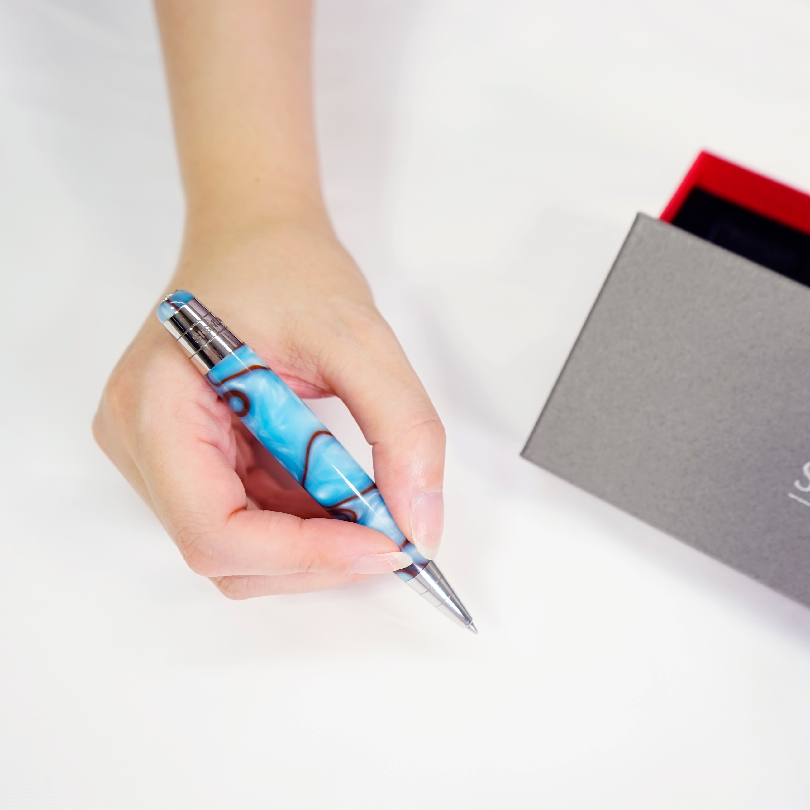 【SIGNUM ノーバミニ】 ボールペン マーブル(キアーロ 青)57002280