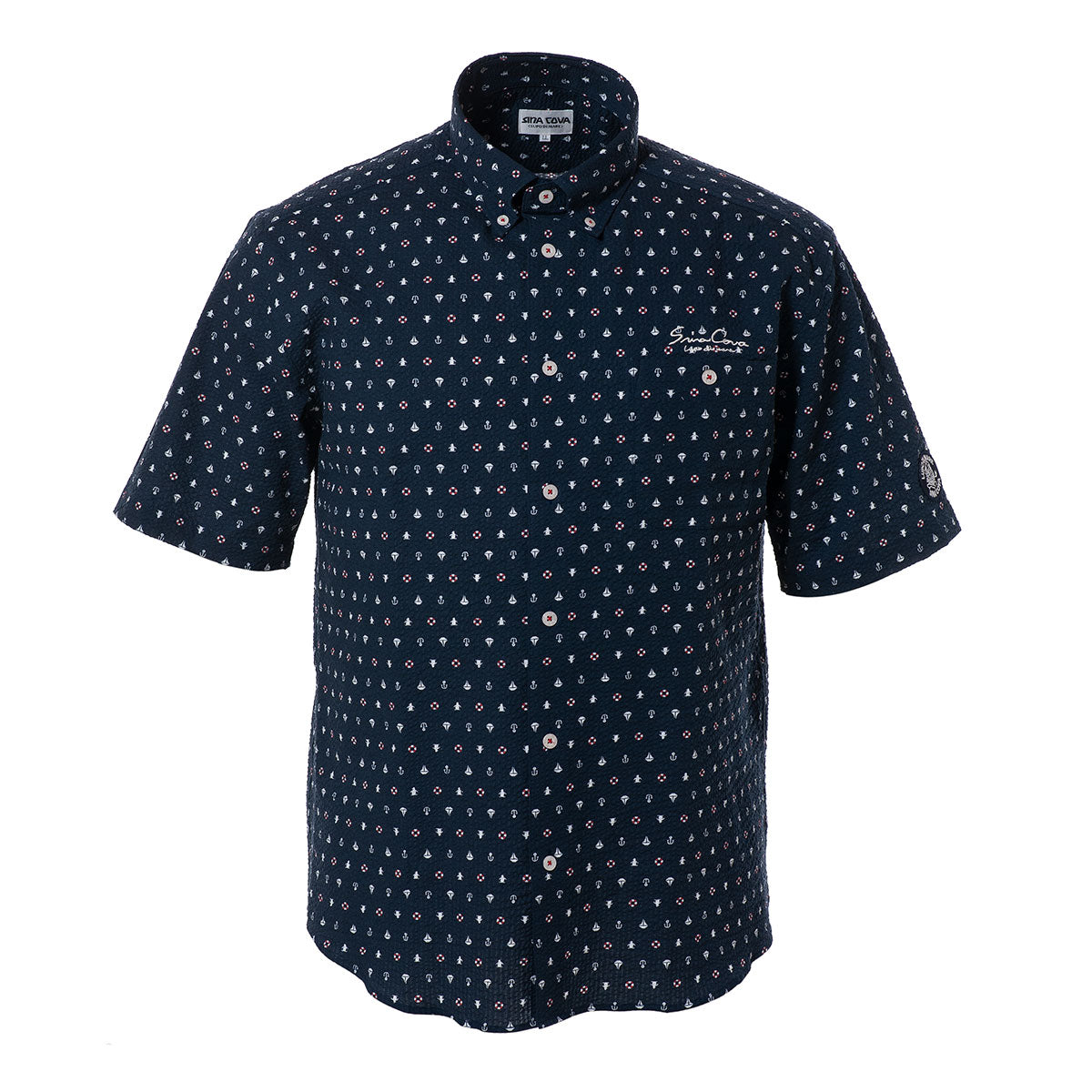 Short -sleeved button down shirt 19124613