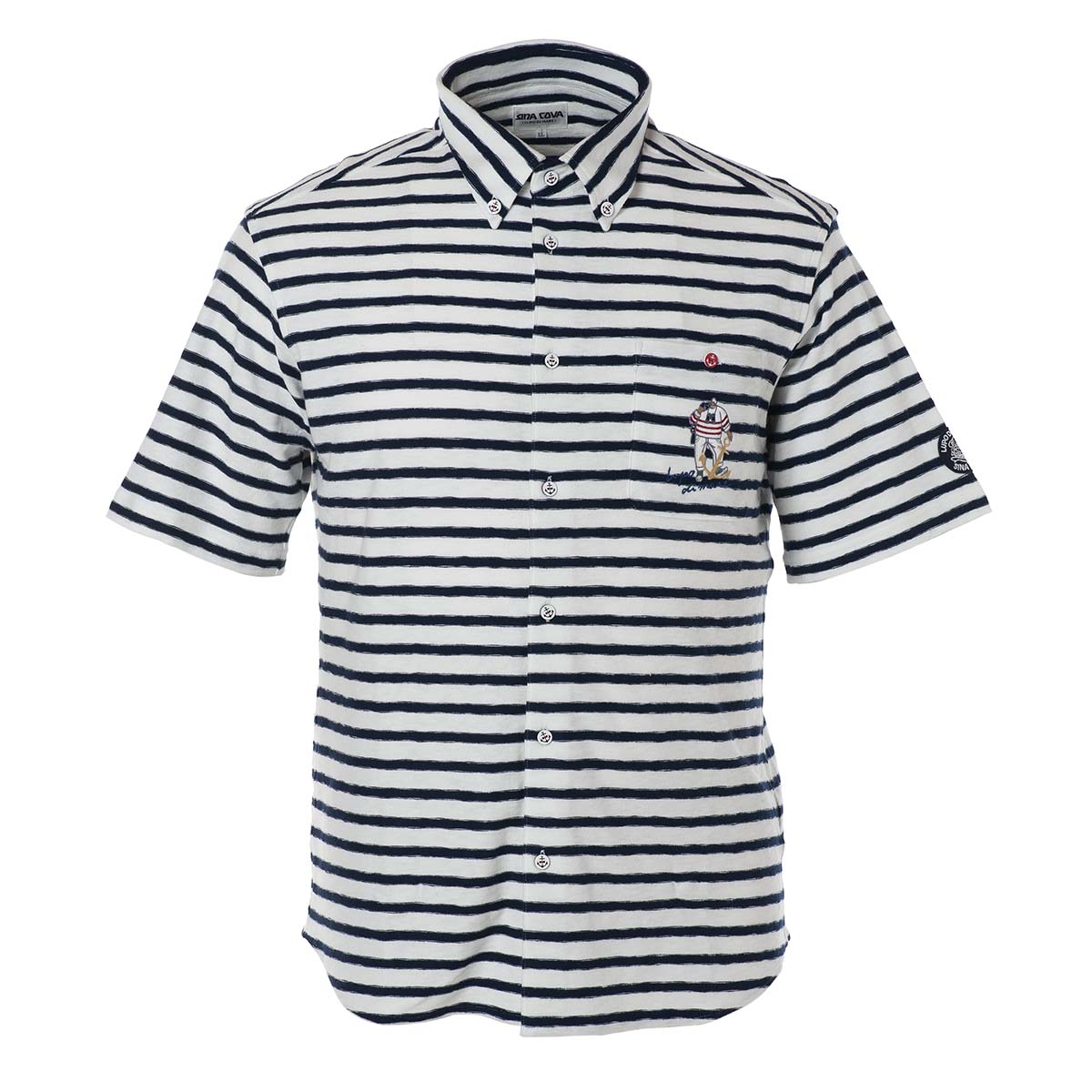 Short -sleeved button down shirt 20124510