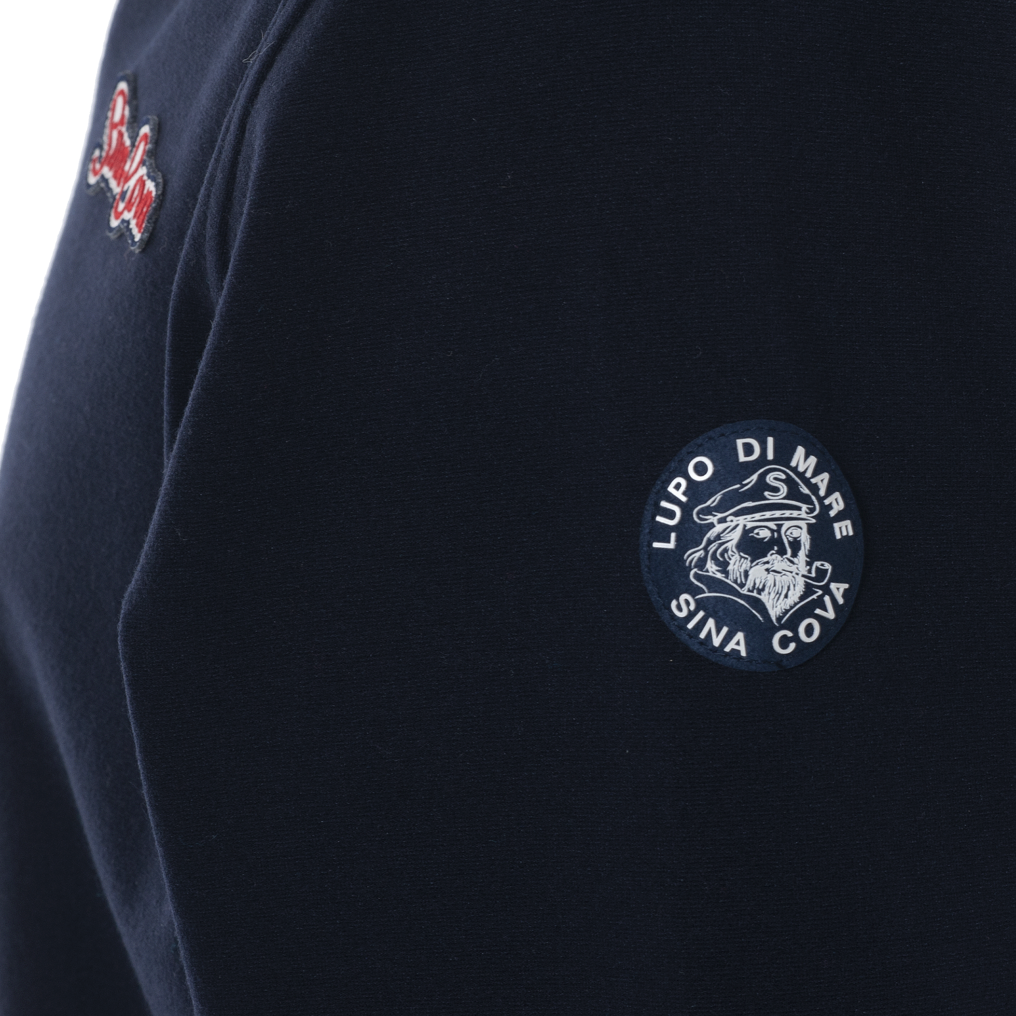 【公式】シナコバ (SINA COVA) Vネックプルオーバー 22250050 ネイビーの肩部分