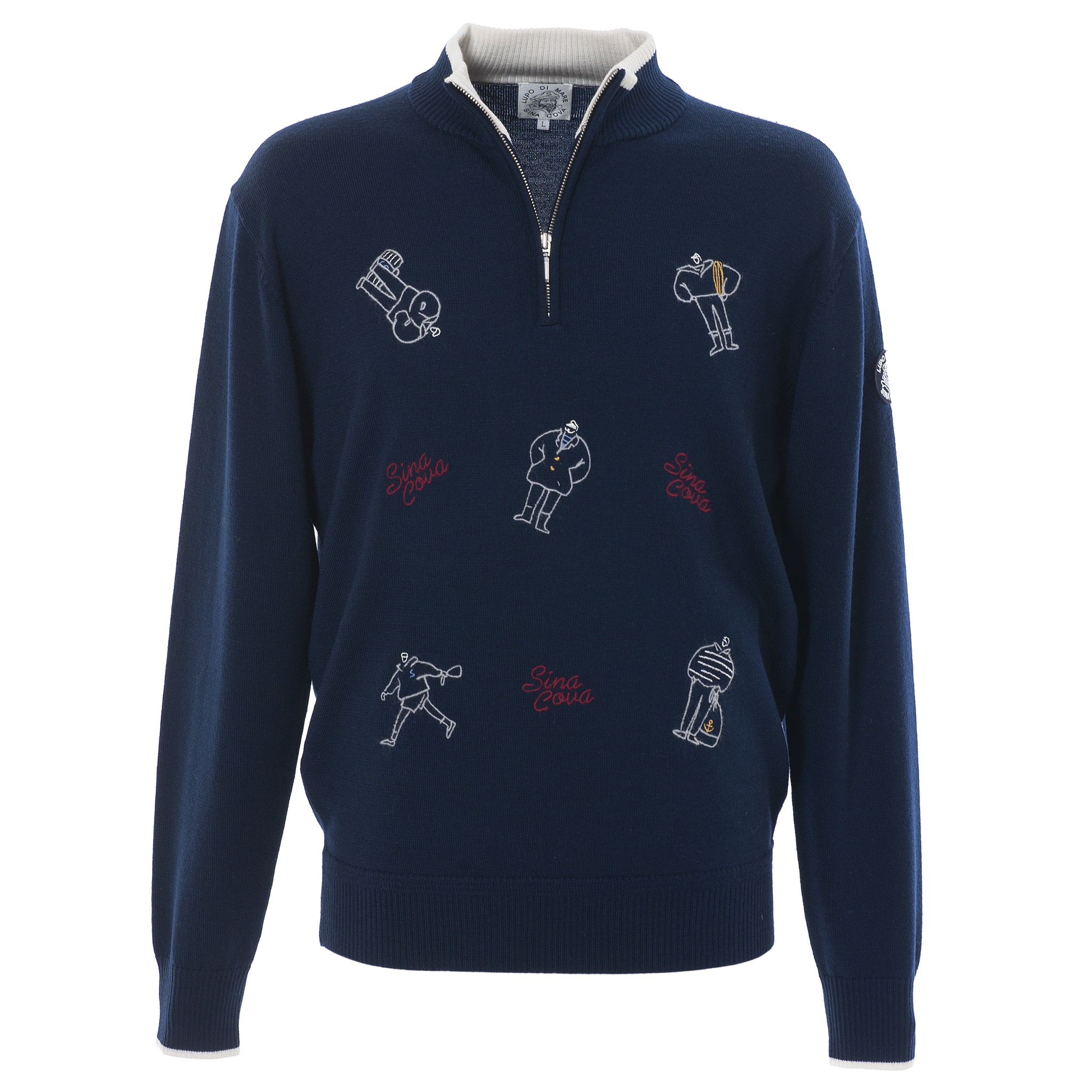 【アウトレット】 ハーフZIP セーター 22222010