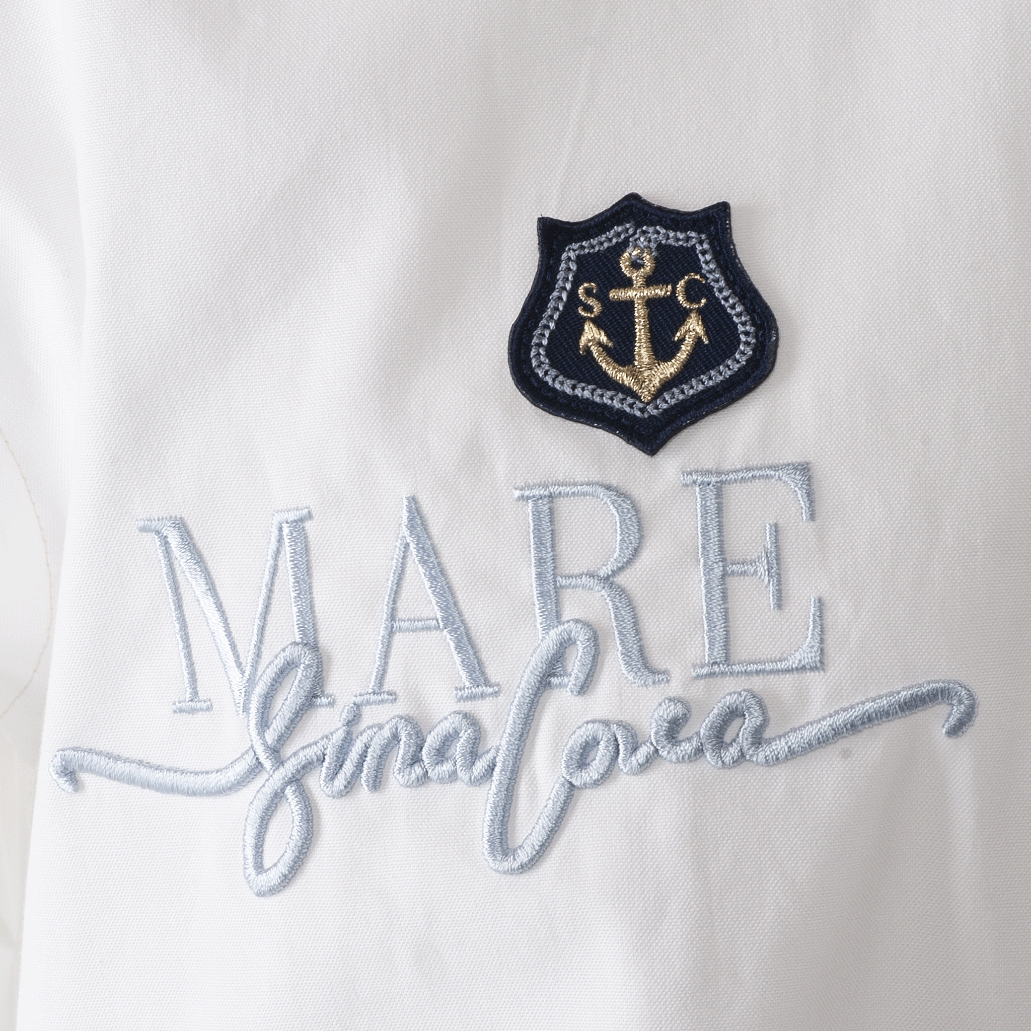 長袖ボタンダウンシャツ ワイシャツ カッターシャツ 刺繍入り スマートカジュアル 23114010