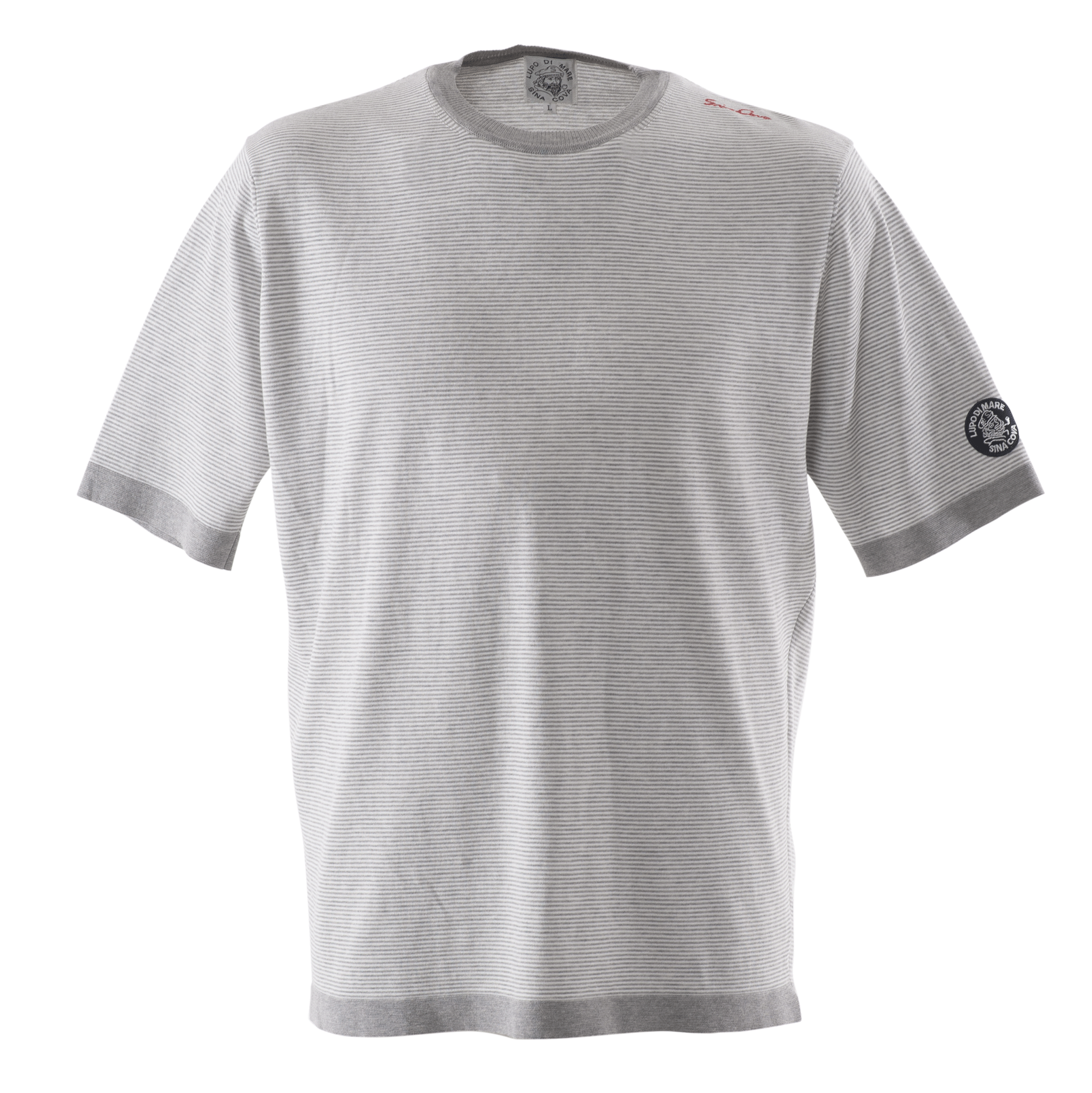 【公式】シナコバ(SINA COVA)ニット半袖Tシャツ 細いボーダー 23132510