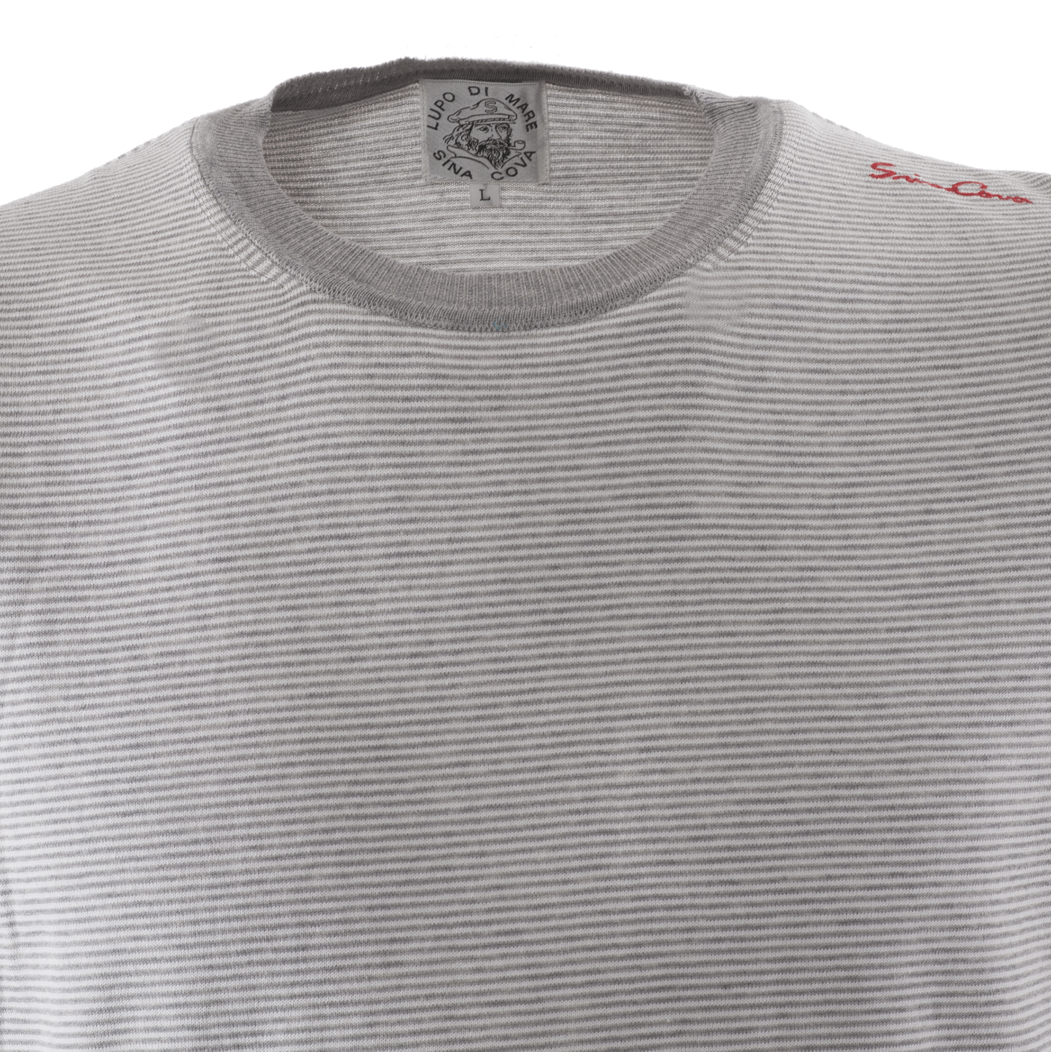 【公式】シナコバ(SINA COVA)ニット半袖Tシャツ 細いボーダー 23132510
