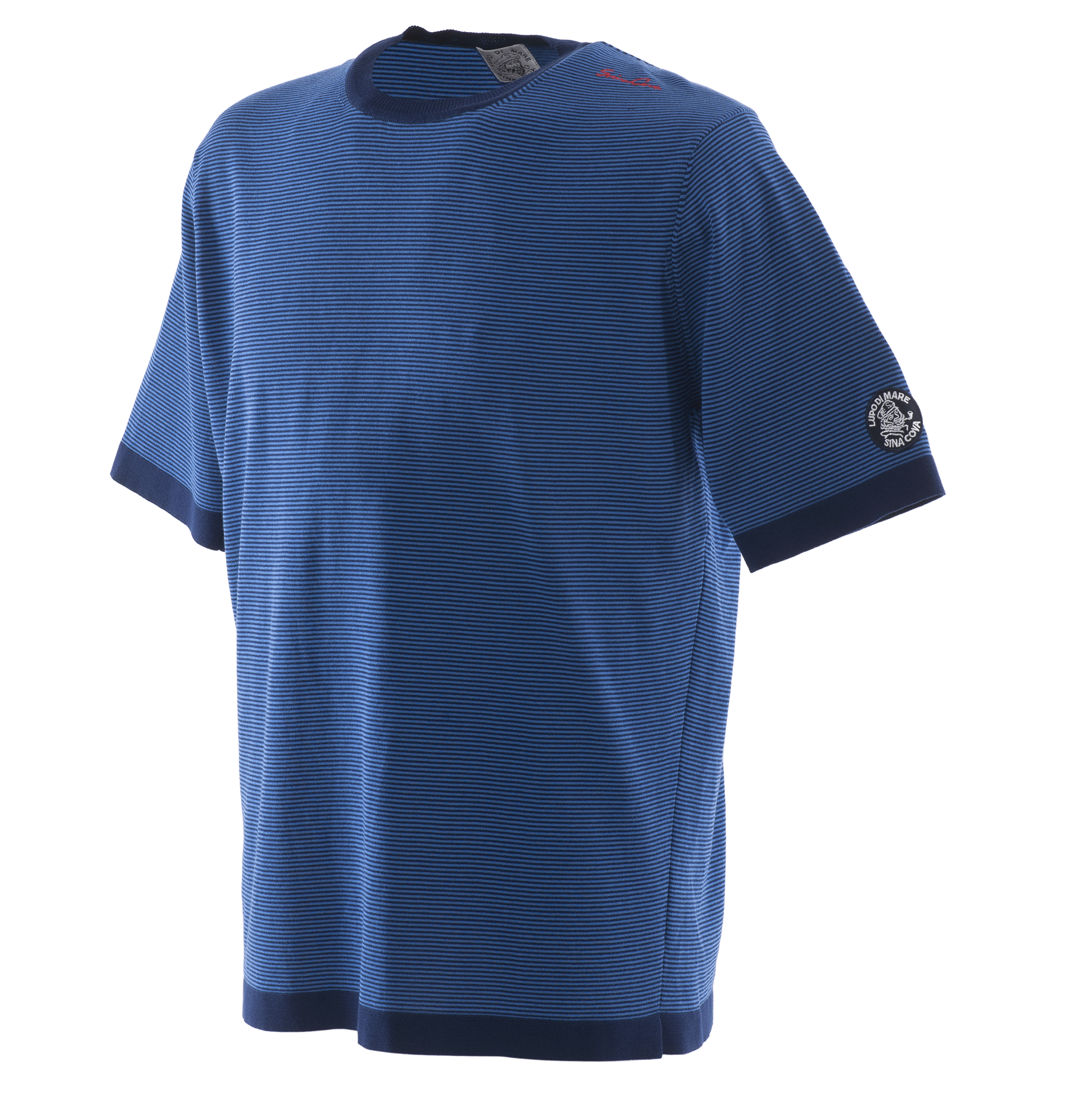 【公式】シナコバ(SINA COVA)ニット半袖Tシャツ 細いボーダー 23132510
