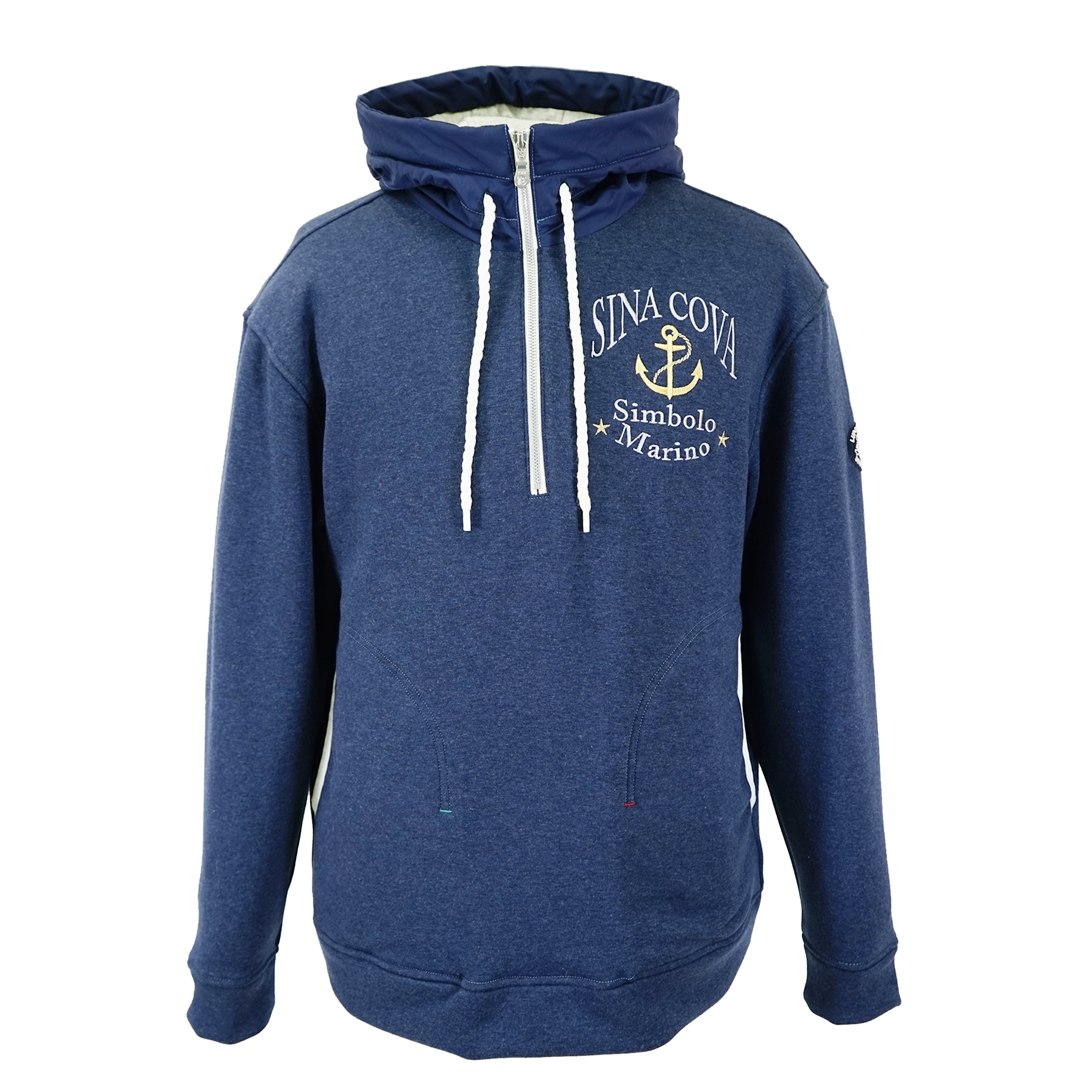【公式】シナコバ (SINA COVA) フード付きプルオーバー 22220070 ブルーの正面