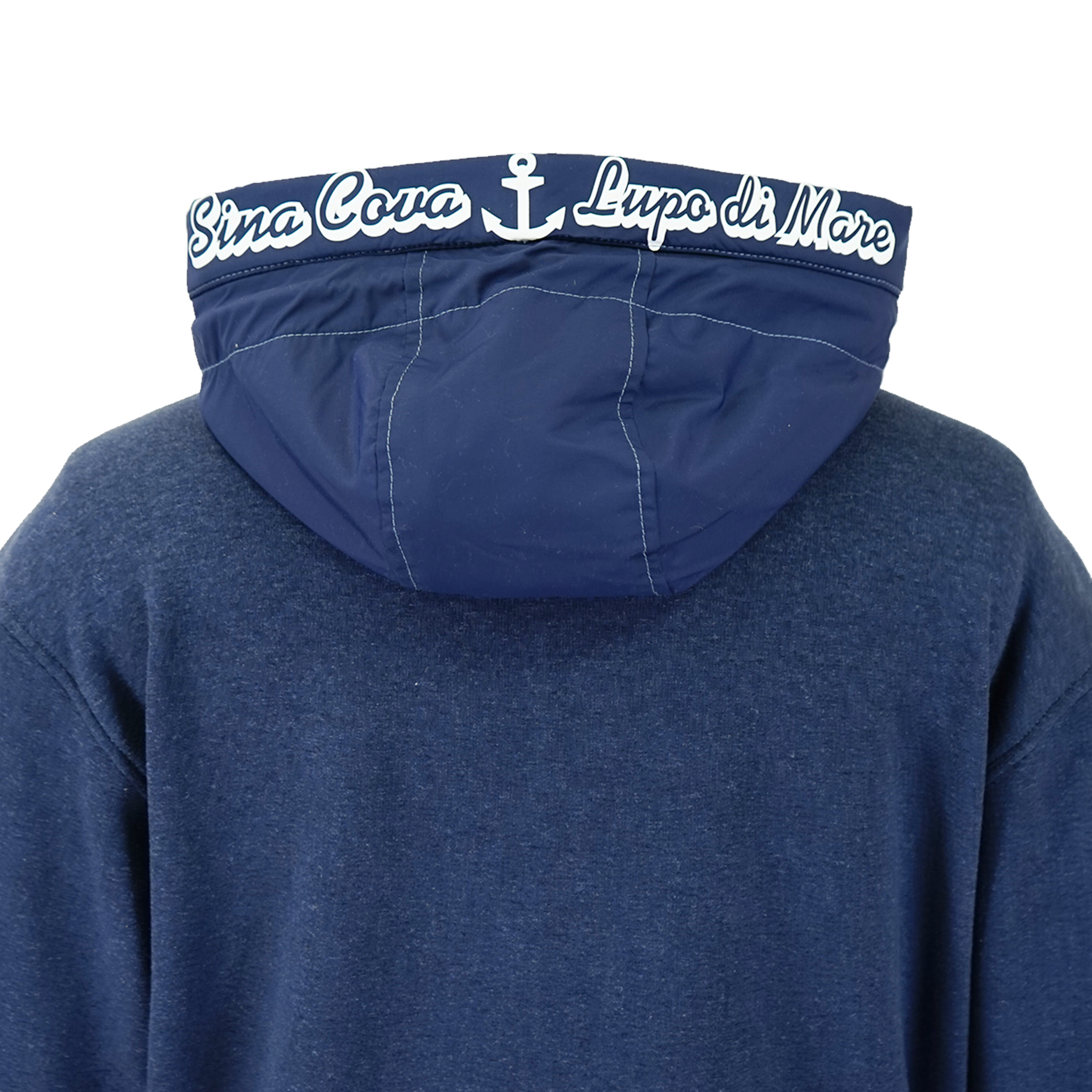 【公式】シナコバ (SINA COVA) フード付きプルオーバー 22220070 ブルーのフード部分