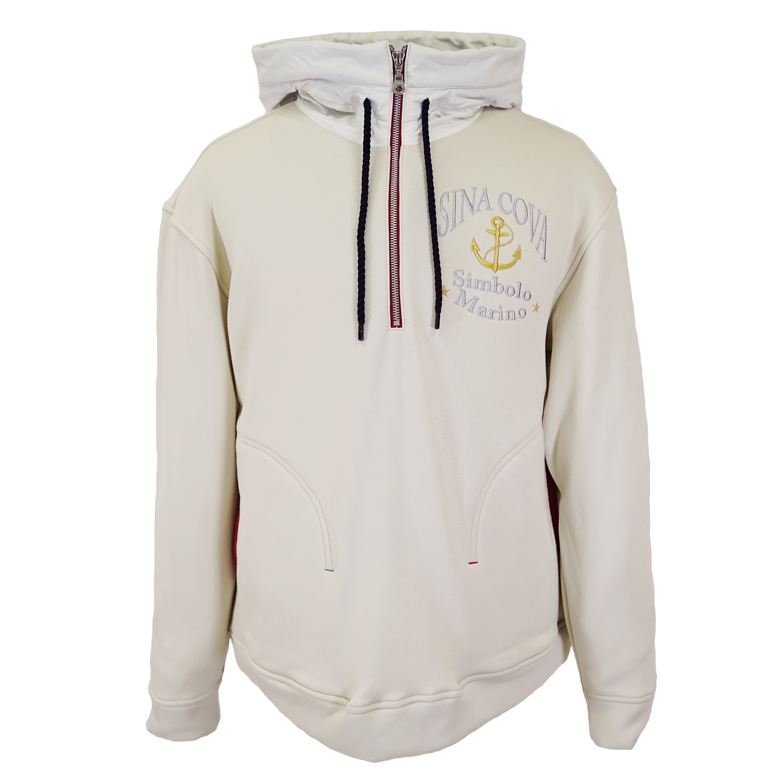 【公式】シナコバ (SINA COVA) フード付きプルオーバー 22220070 オフホワイトの正面