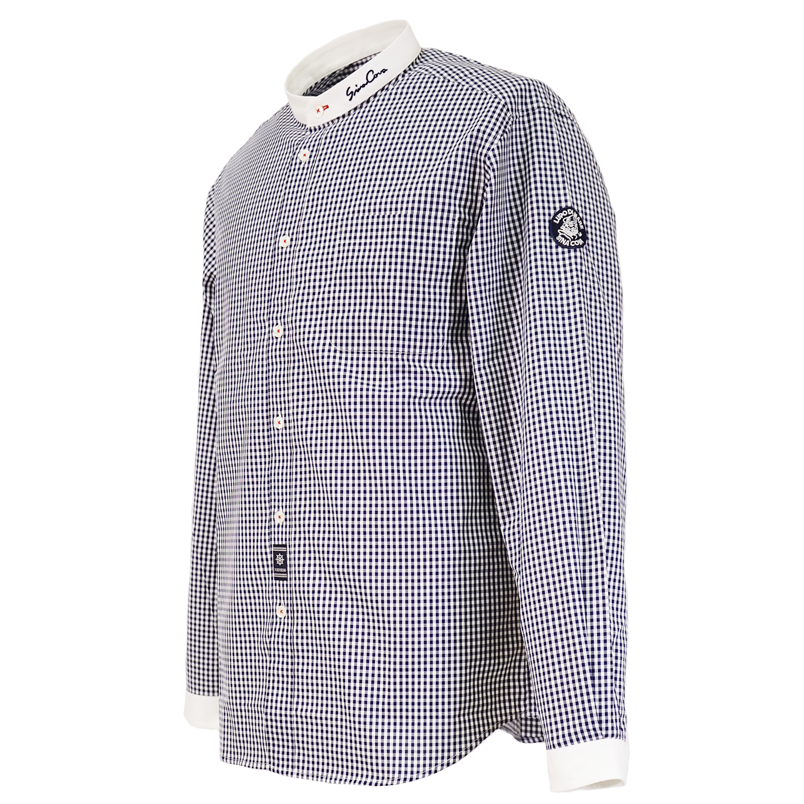 【アウトレット】シナコバ (SINA COVA) バンドカラー 長袖 シャツ 22234010