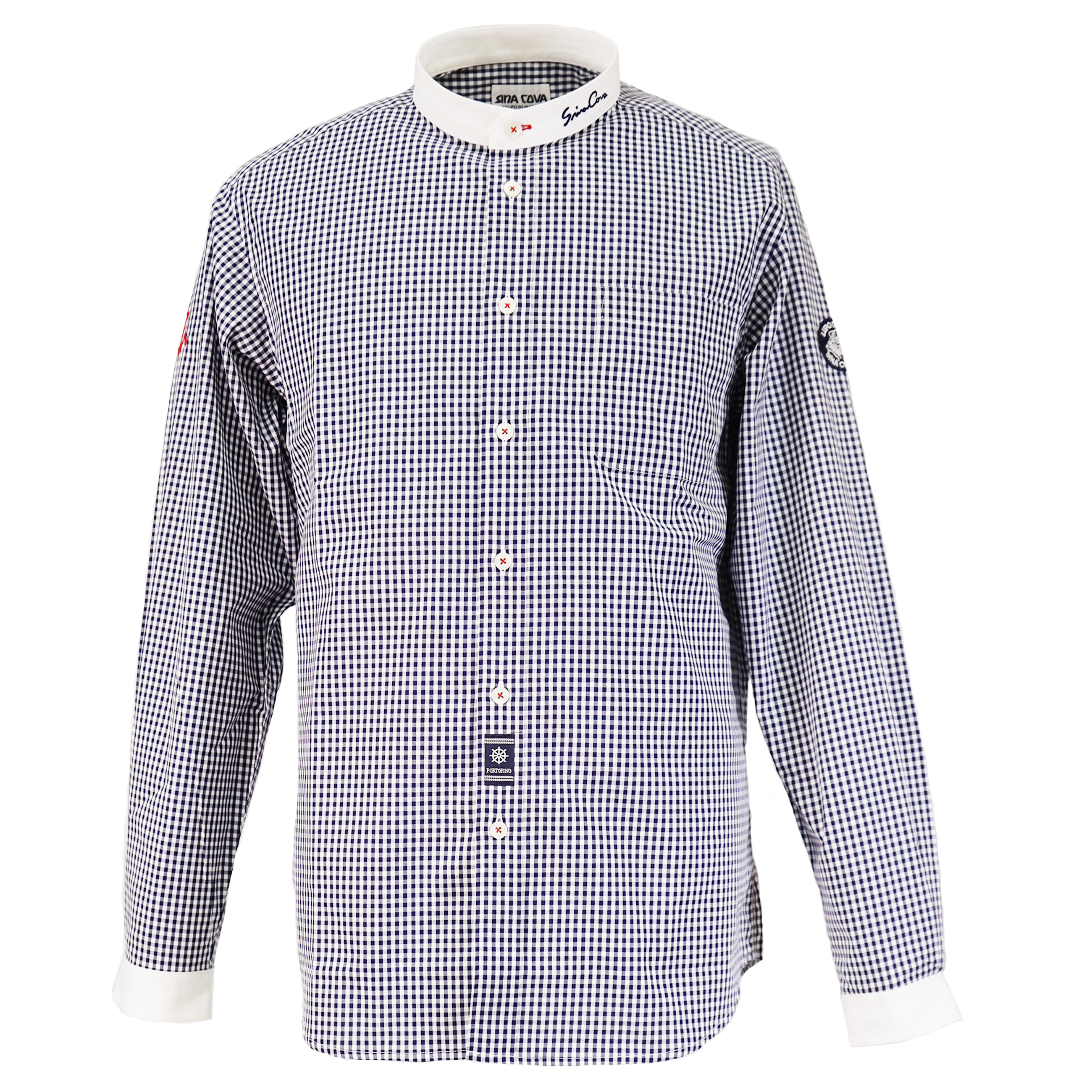 【アウトレット】シナコバ (SINA COVA) バンドカラー 長袖 シャツ 22234010