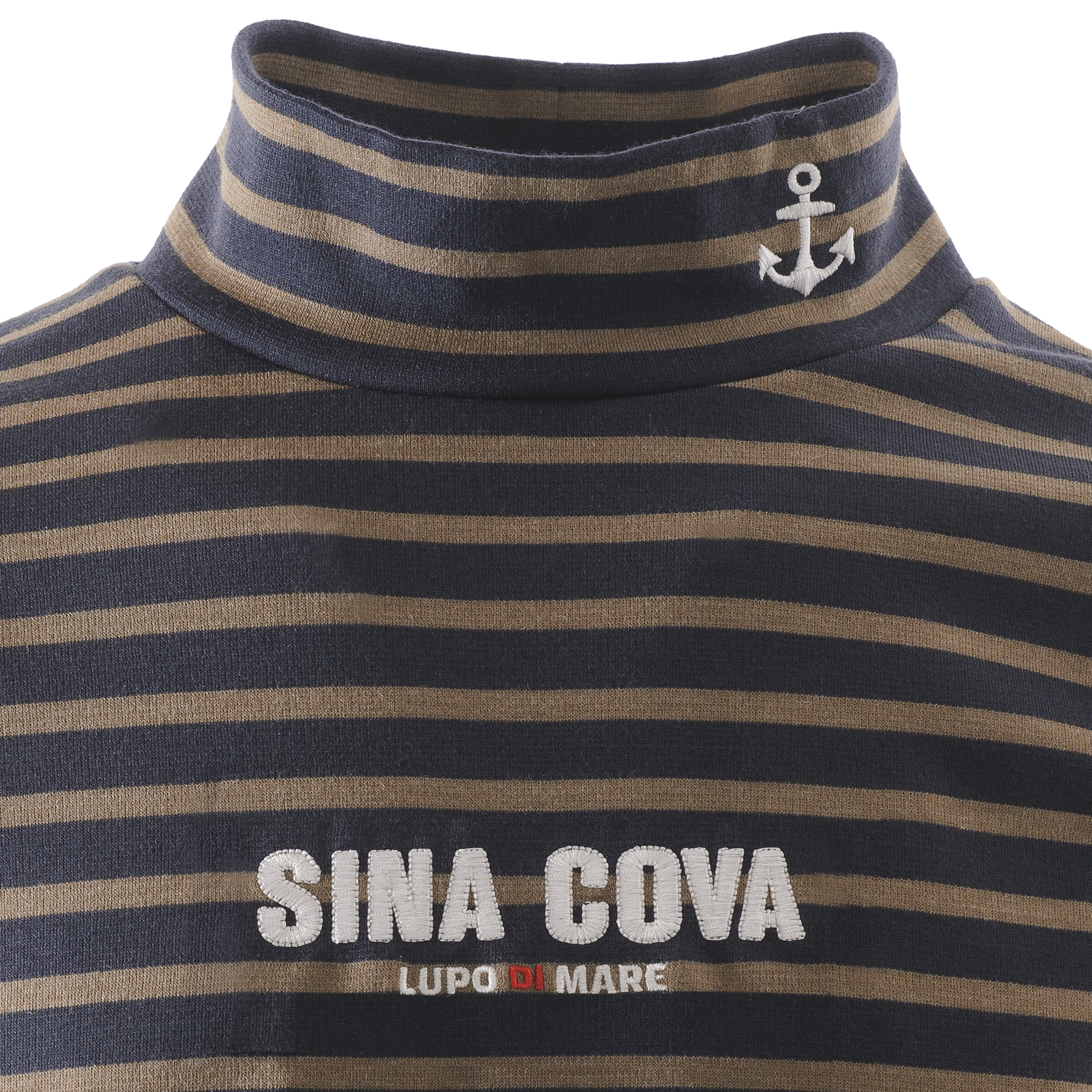 【公式】シナコバ （SINA COVA） タートルネック 長袖ボーダーTシャツ ユニセックス（男女兼用） 23250050