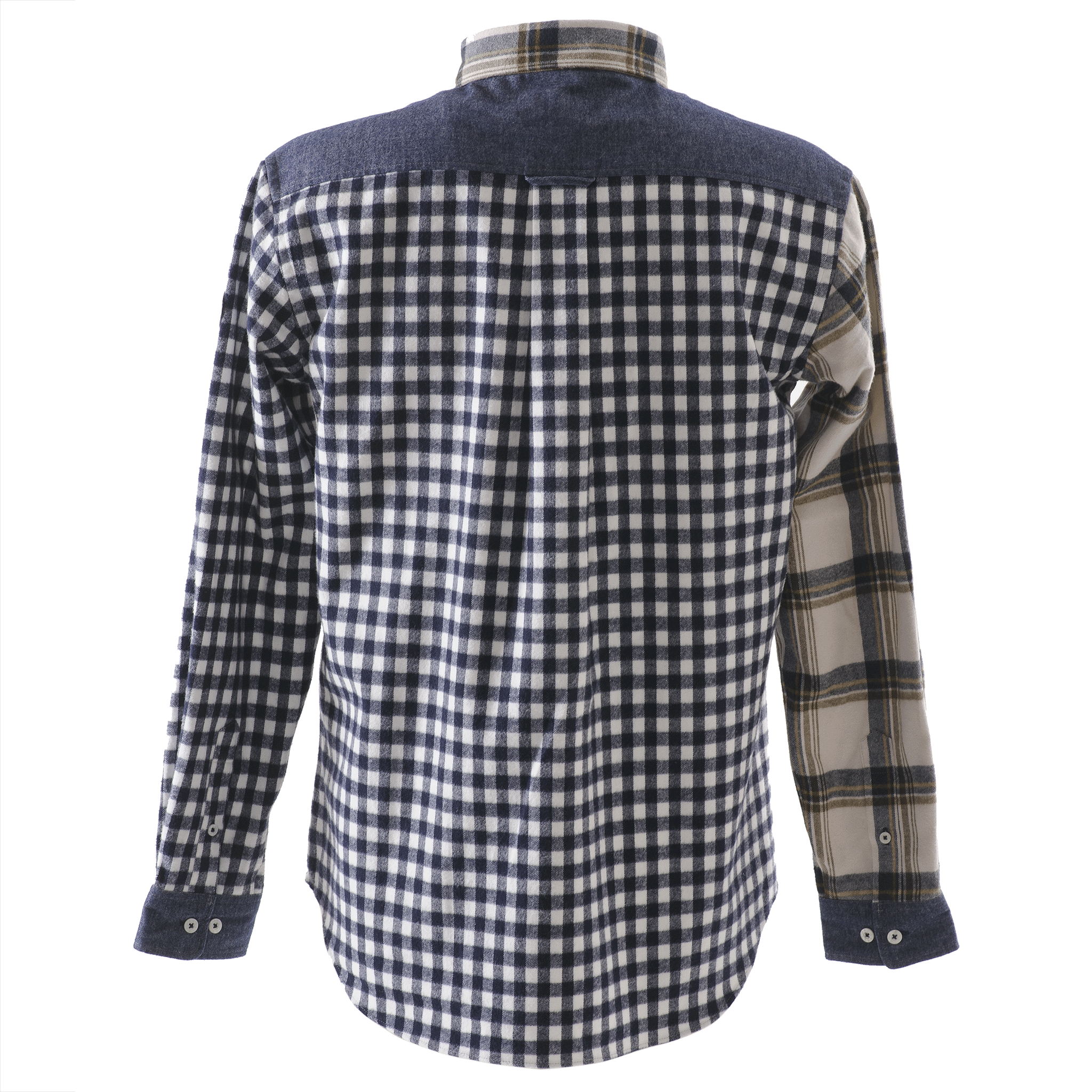 [Official] SINA COVA Crazy Pattern Check Long Sleeve Button Down Shirt 23224040