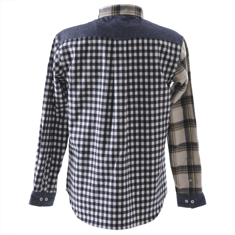 [Official] SINA COVA Crazy Pattern Check Long Sleeve Button Down Shirt 23224040