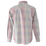 [Official] SINA COVA Long Sleeve Button Down Shirt Check/Multi Stripe Pattern 24114010