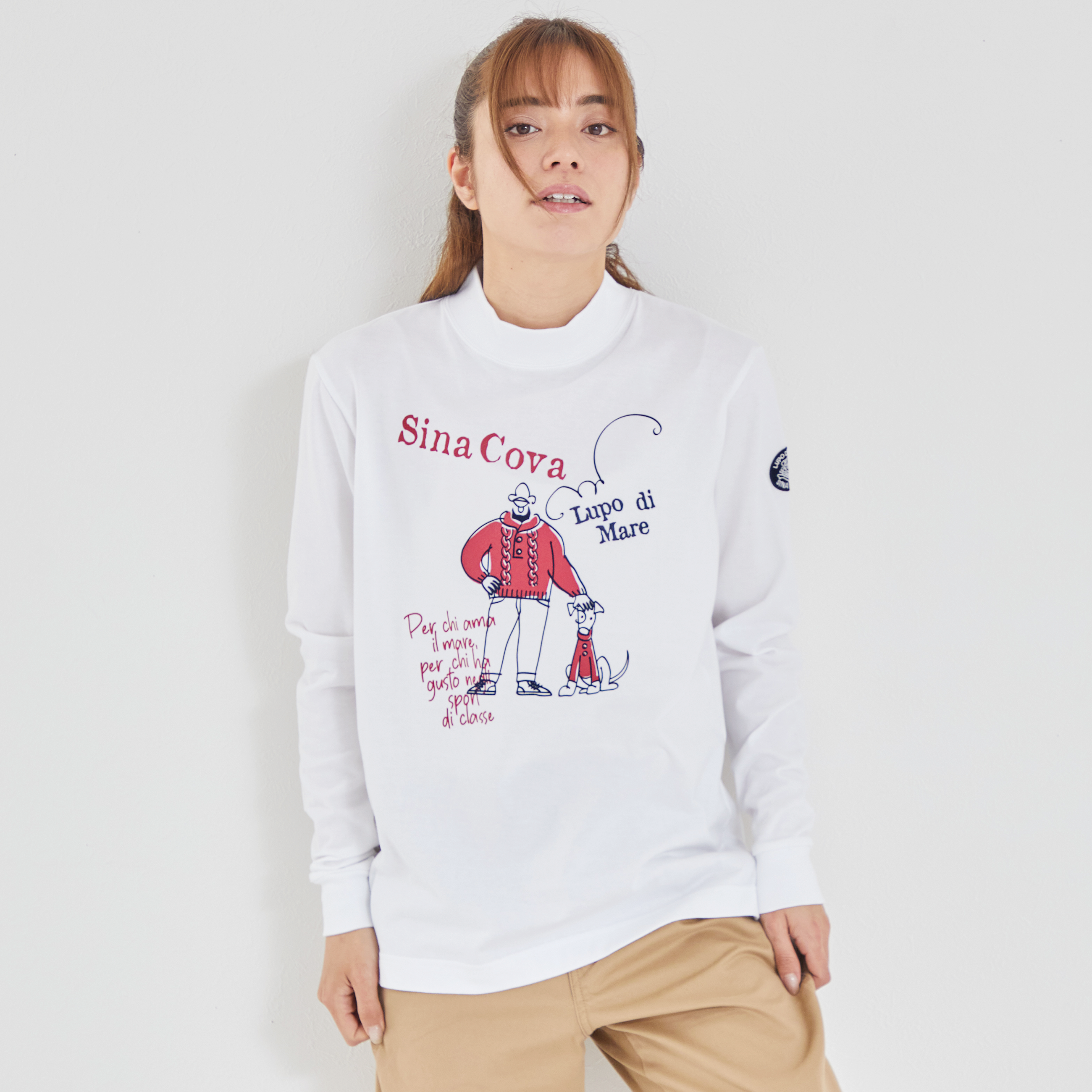 【公式】シナコバ （SINA COVA） ハイネック 長袖Tシャツ ユニセックス（男女兼用） 23220020