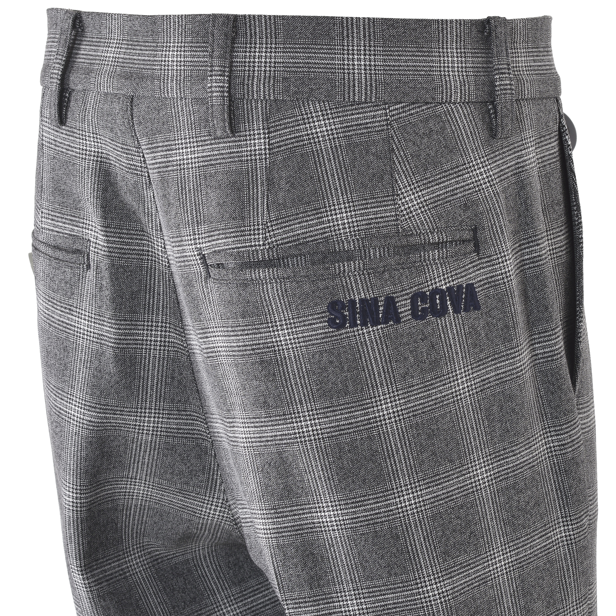 [Official] SINA COVA Check Pattern No-Tuck Pants 24255020