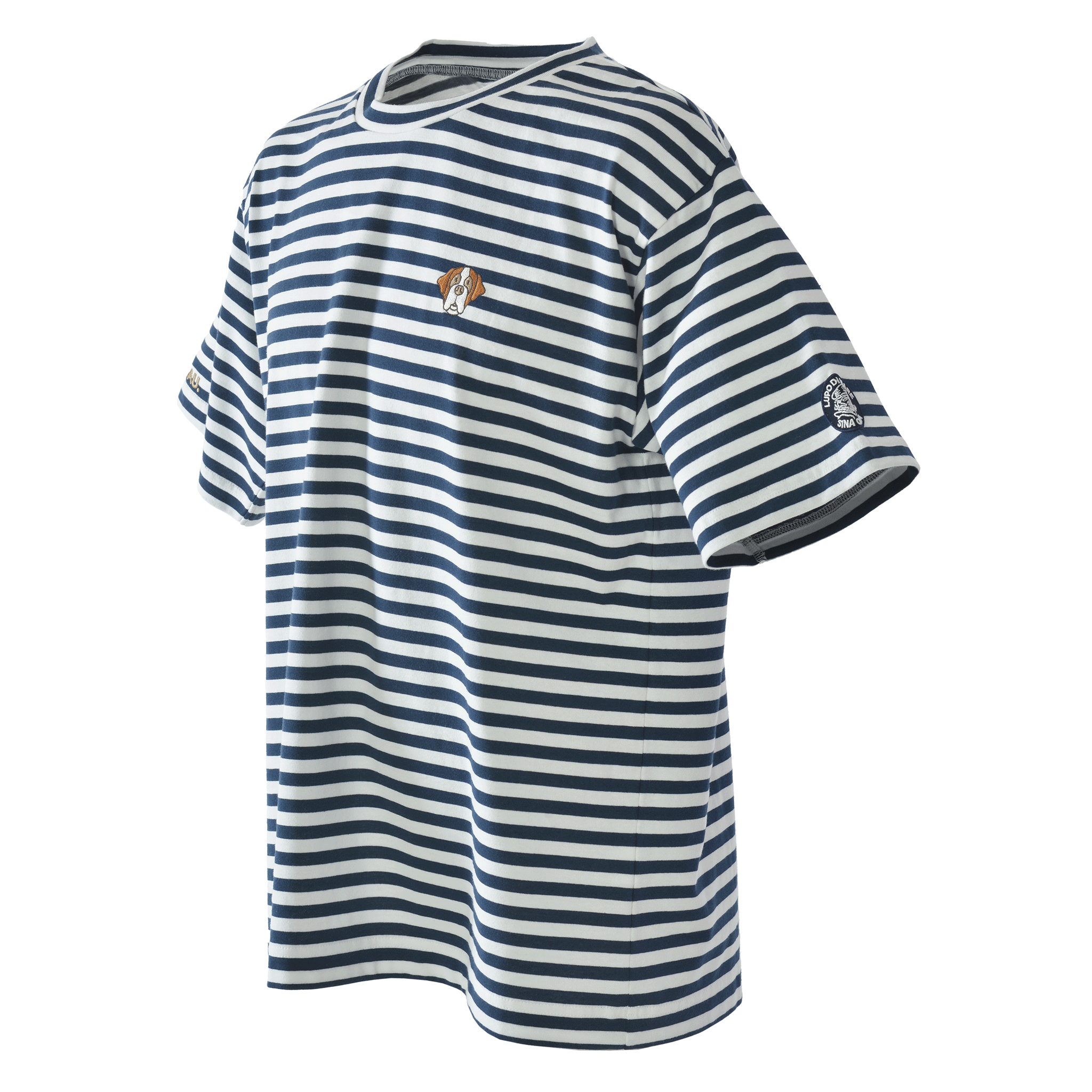 Striped short-sleeved T-shirt, unisex (unisex), 26120570