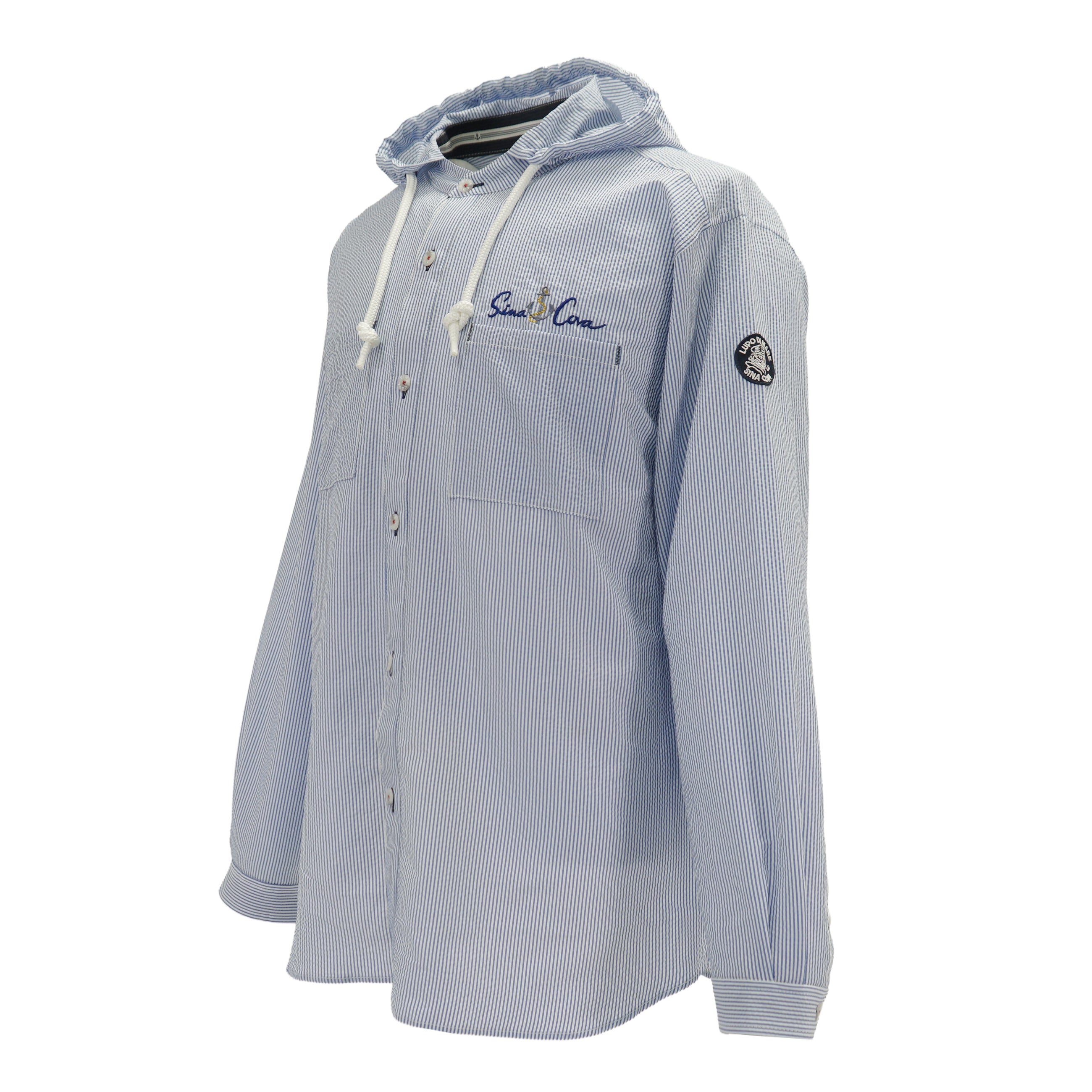 Hooded shirt jacket, unisex (unisex), 25113060