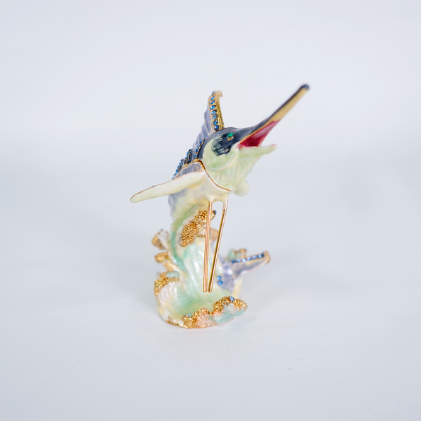 Marlin Miniature Trinket Box, White 57001800