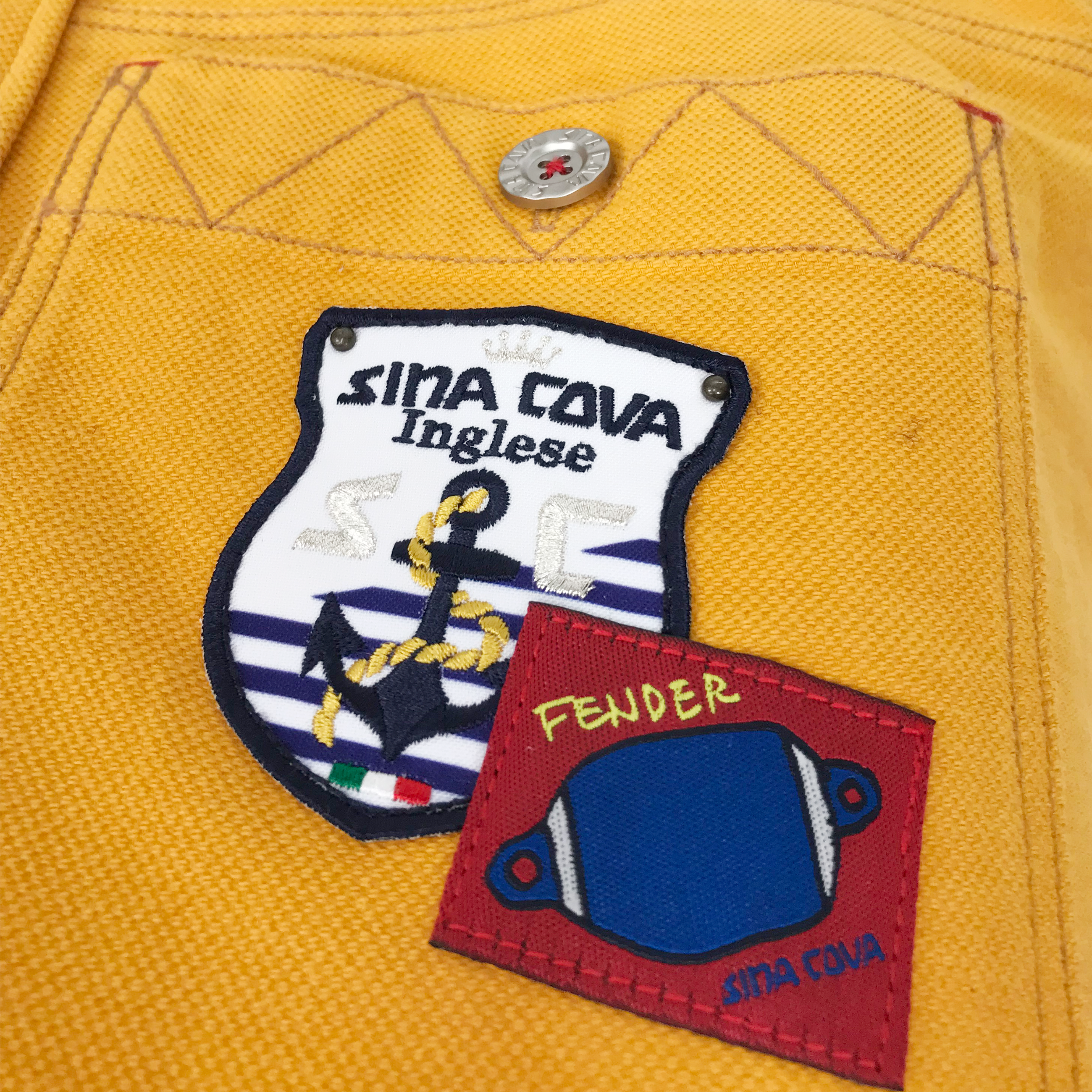 [Official] SINA COVA [One of a kind] Remade tote bag Orange 10070125