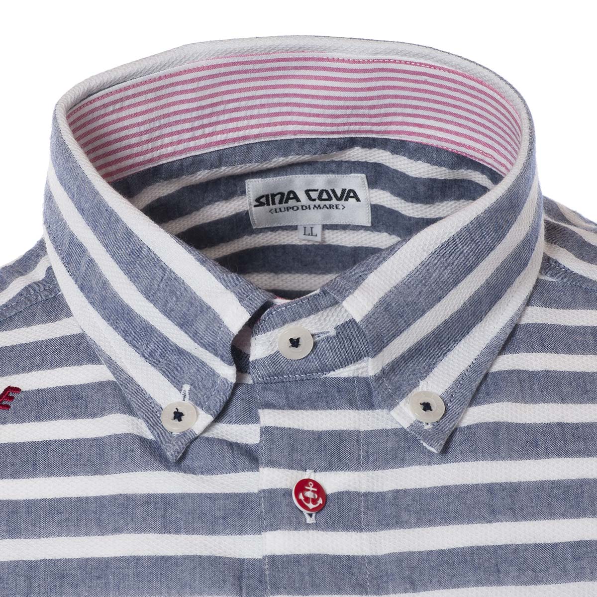 Short -sleeved button down shirt 20114510