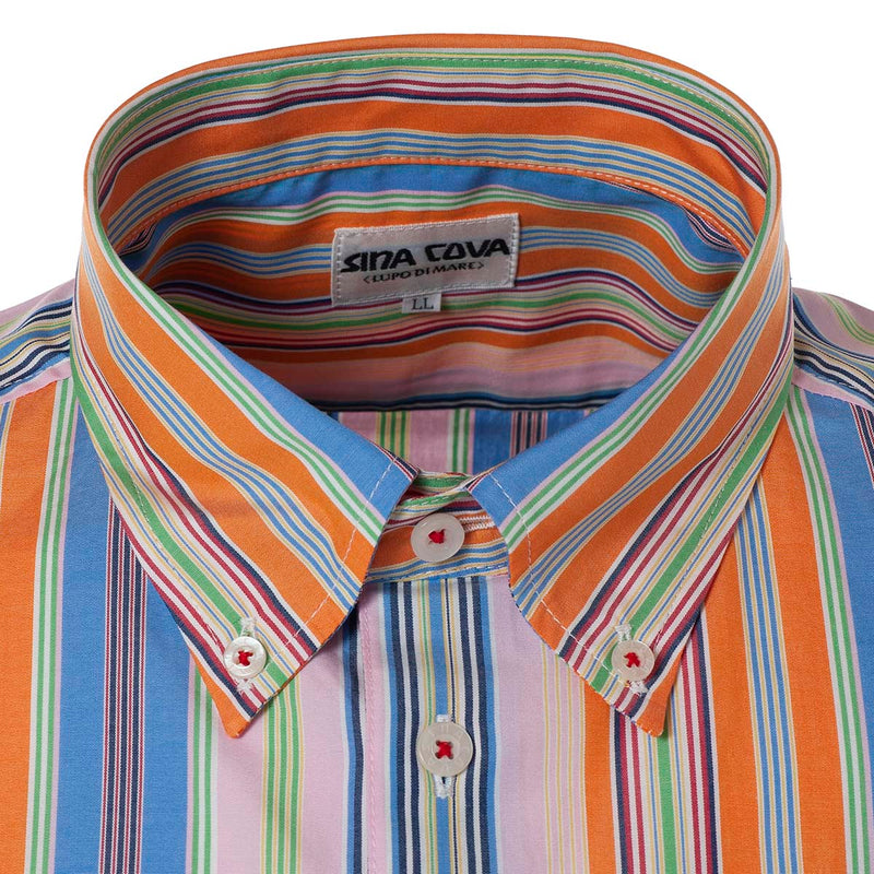 Short -sleeved button down shirt 20124530