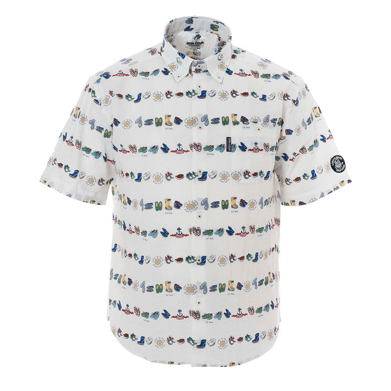 Short -sleeved button down shirt 20124580