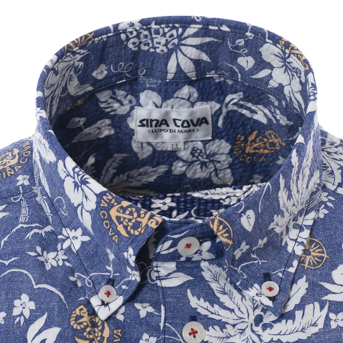 Short -sleeved button down shirt 20124610