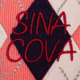 【公式】シナコバ （SINA COVA） ジップアッププルオーバー 21220070 ピンクの刺繡拡大