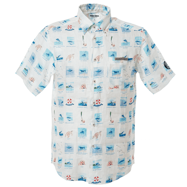 Short -sleeved button down shirt 22124540