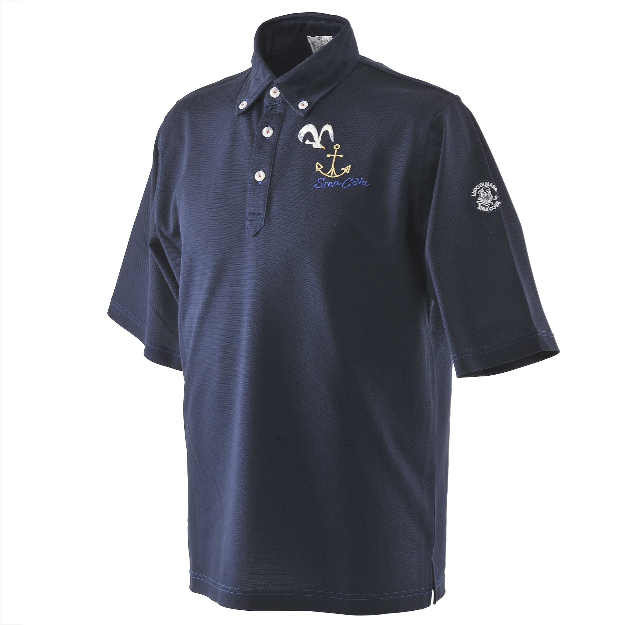 [Official] Sinakova 5 -minute sleeve polo shirt button down shirt
