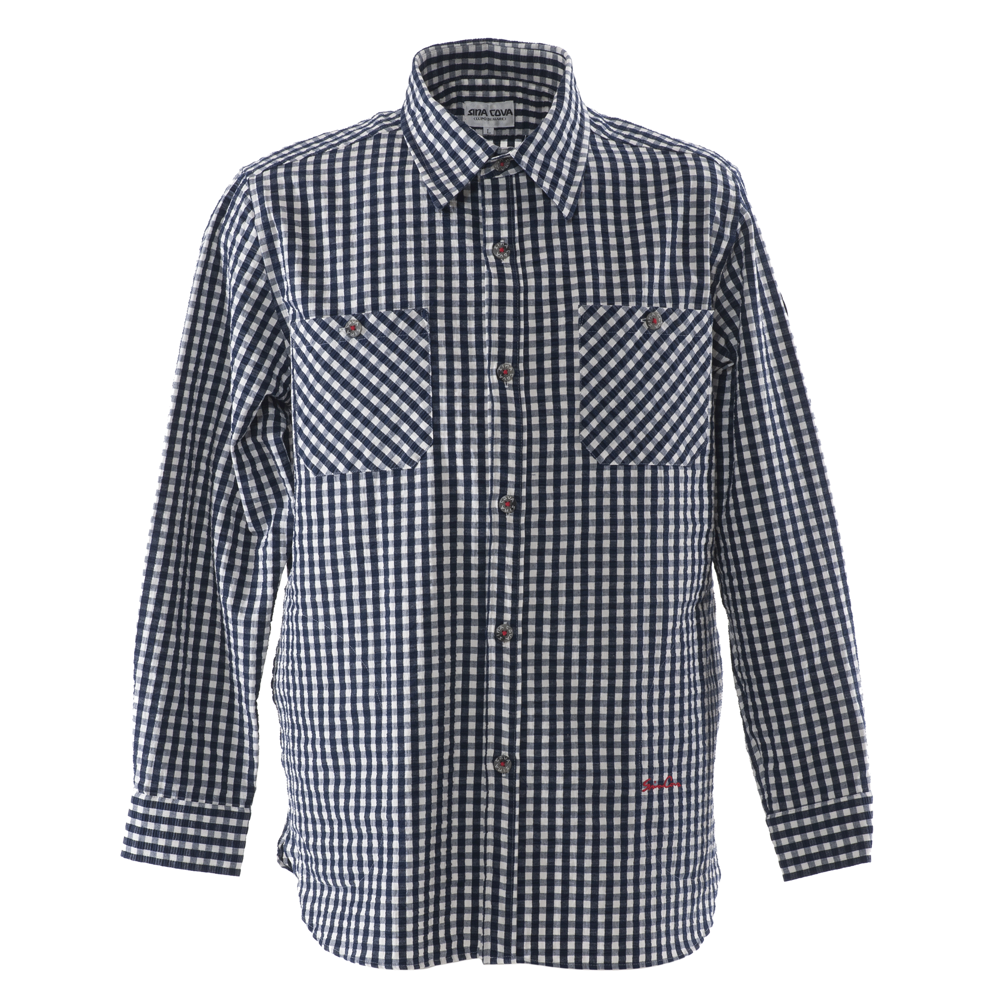 [Official] Sina Cova CPO Shirt Gingham Check Pattern Shirt Jacket 23133020
