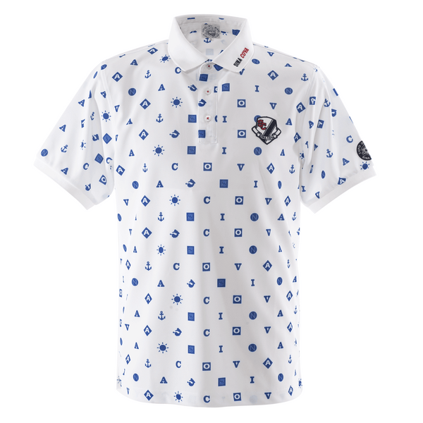 [Official] Sina Cova King Size Short Sleeve Print Polo Shirt Function Material Large Size 23150536