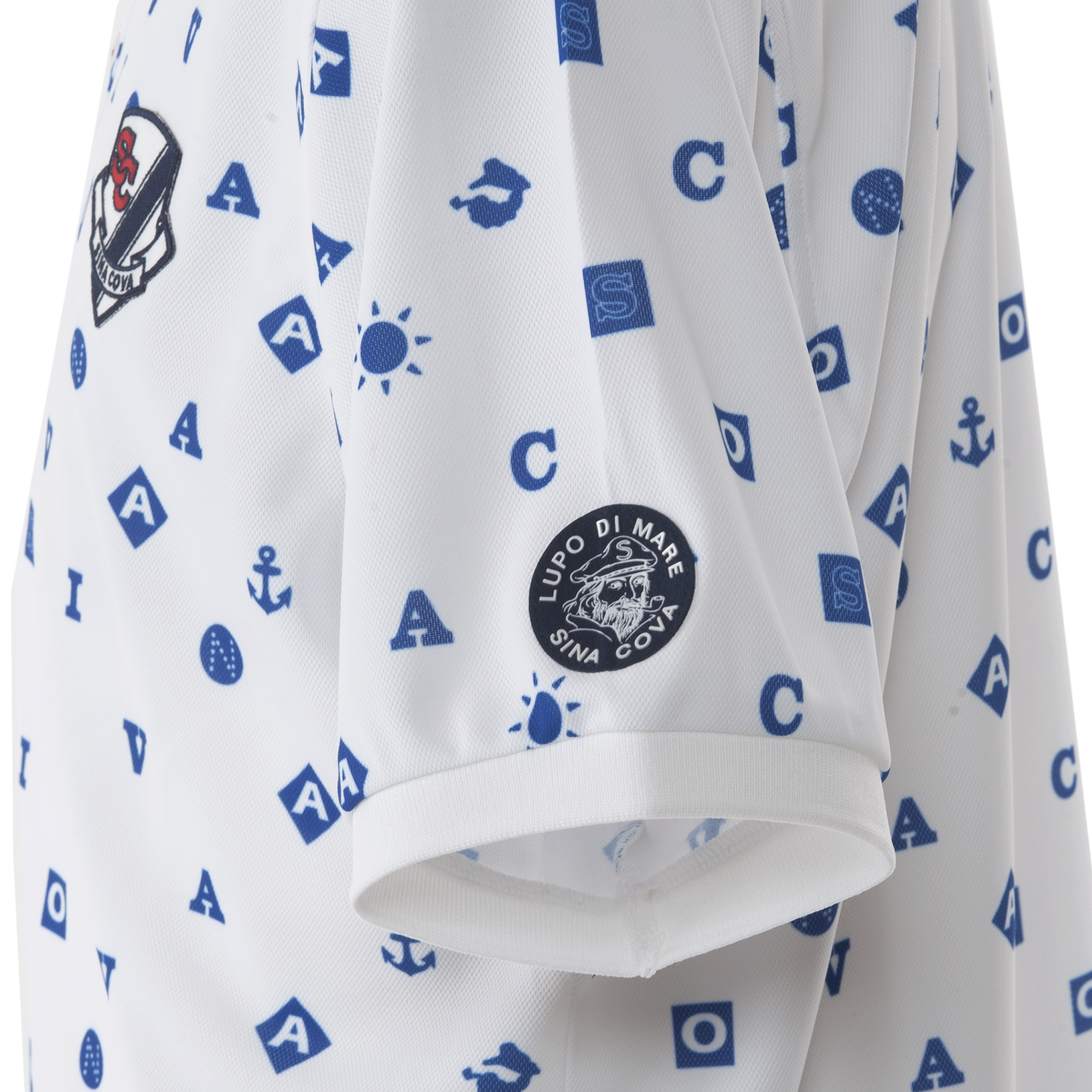[Official] Sina Cova Short Sleeve Print Polo Shirt Function Material Sports 23150530