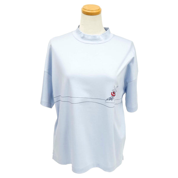 レディース ハイネックワイド半袖Tシャツ　22180510