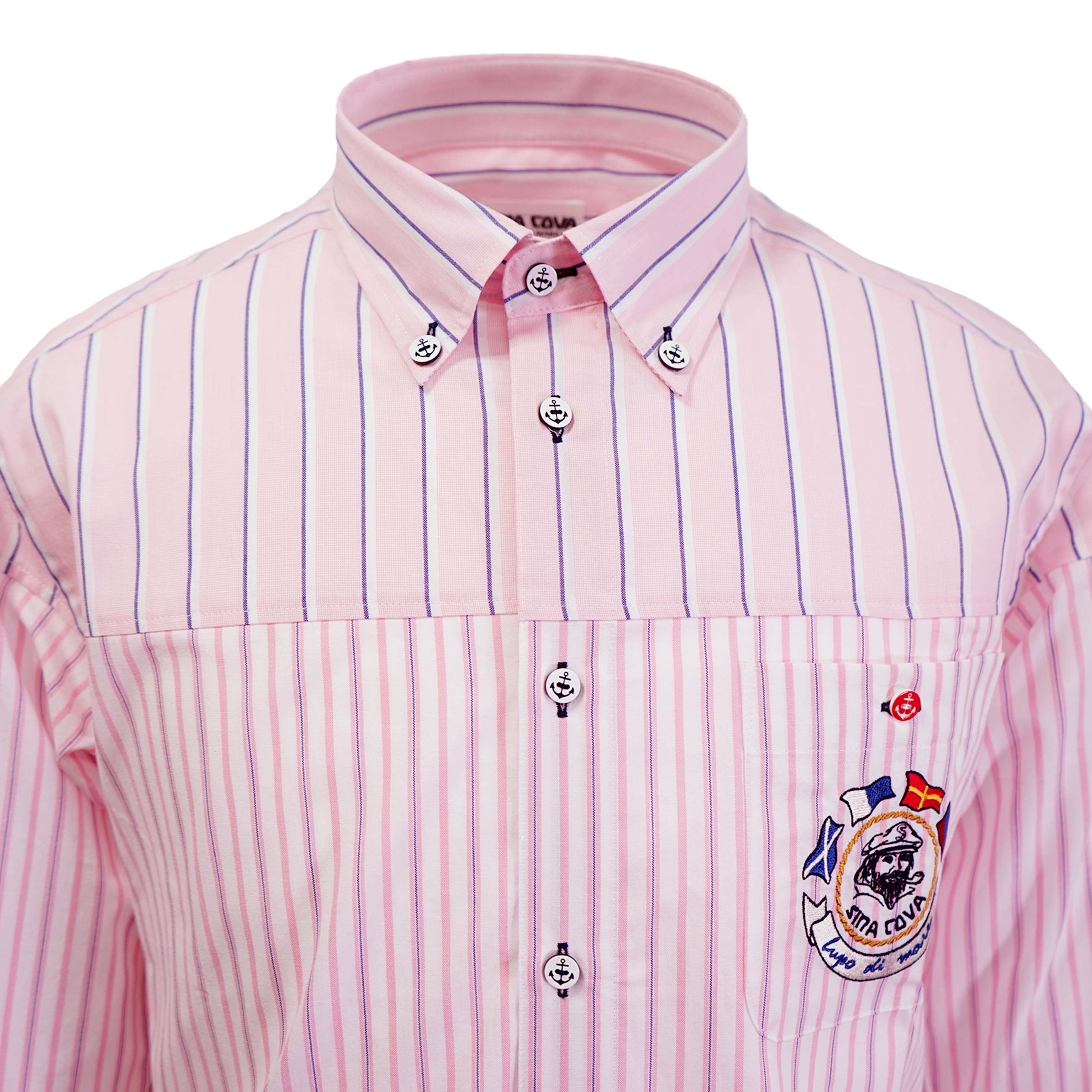 [Official] Shinakoba (Sina COVA) Long -sleeved button down shirt York Switch shirt 23124010